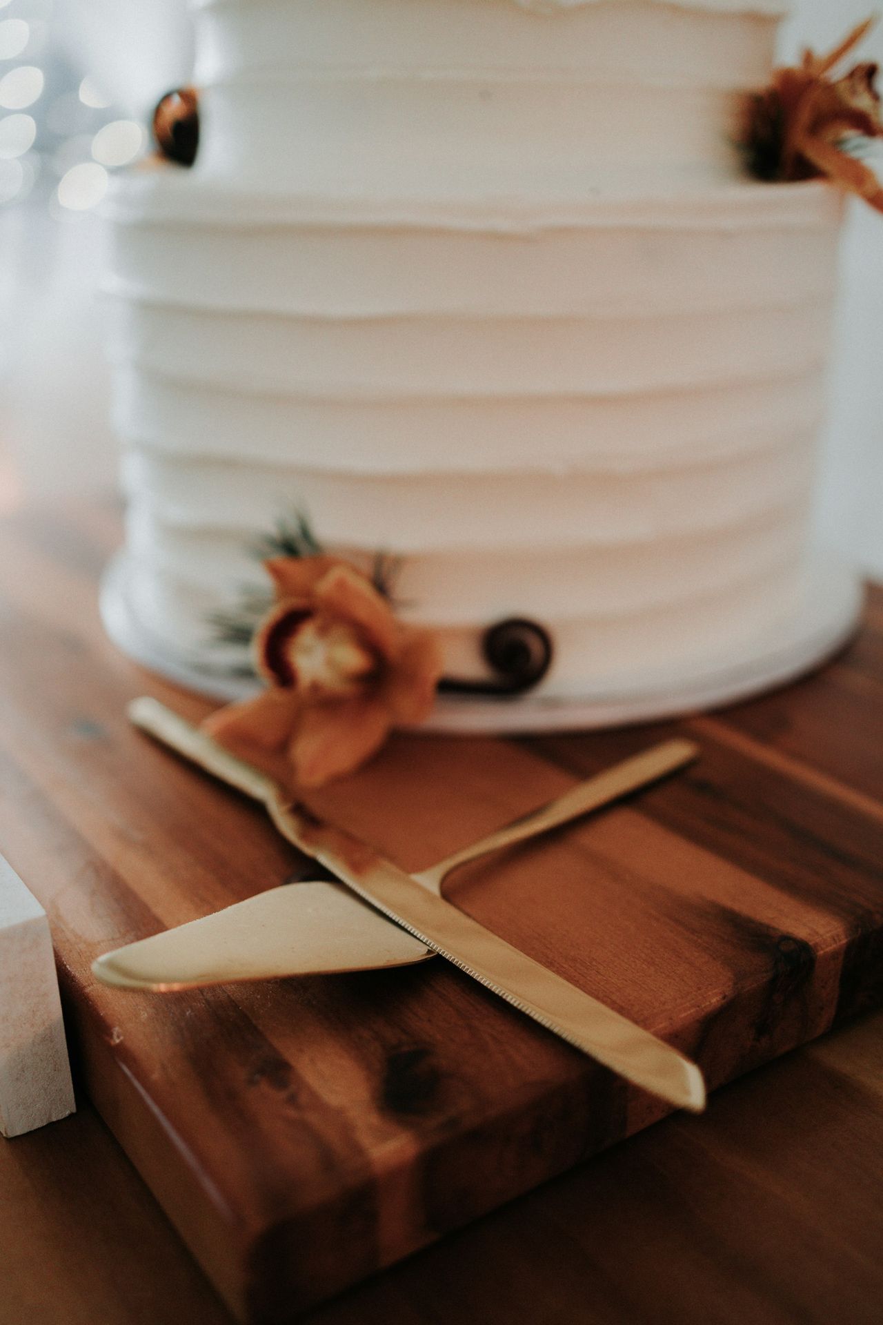 brown wooden fork on white round plate